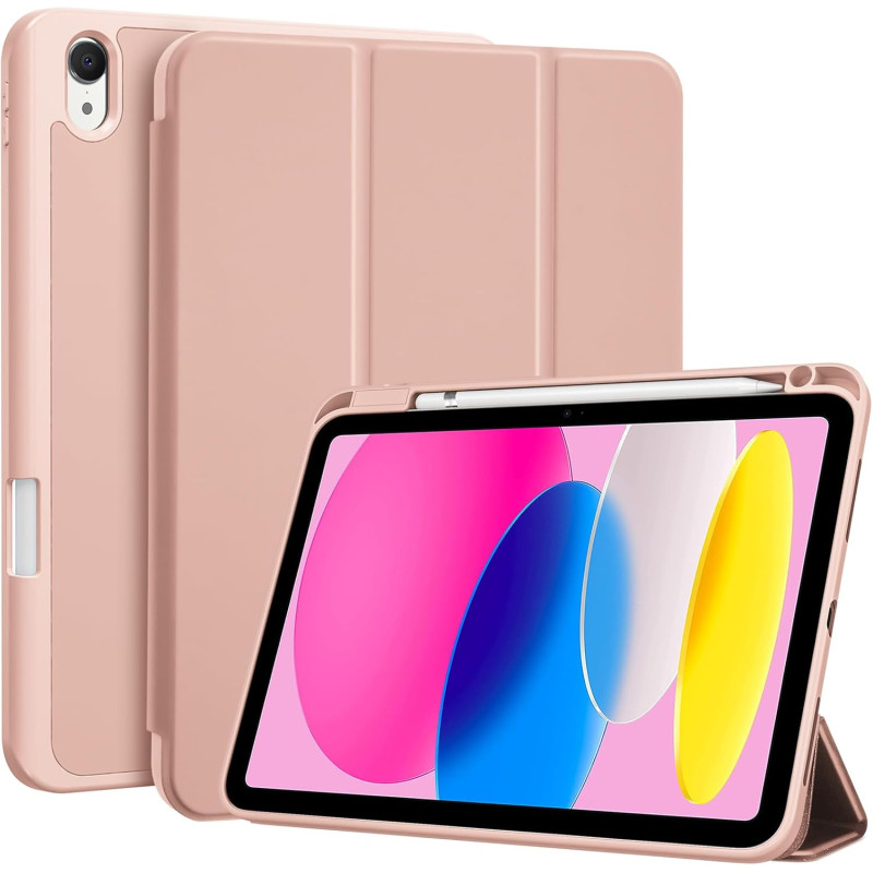 ProCase Coque pour iPad (A16) 11ème Génération 11" 2025 / iPad 10ème Génération 10,9" 2022 - avec Porte-Stylet, Arrière Souple e