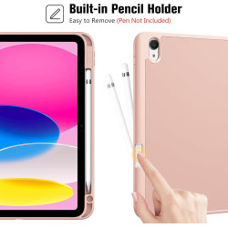 ProCase Coque pour iPad (A16) 11ème Génération 11" 2025 / iPad 10ème Génération 10,9" 2022 - avec Porte-Stylet, Arrière Souple e