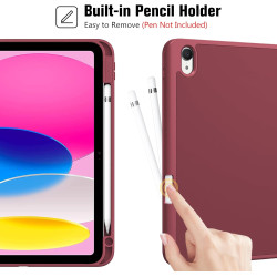 ProCase Coque pour iPad (A16) 11ème Génération 11" 2025 / iPad 10ème Génération 10,9" 2022 - avec Porte-Stylet, Arrière Souple e