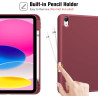 ProCase Coque pour iPad (A16) 11ème Génération 11" 2025 / iPad 10ème Génération 10,9" 2022 - avec Porte-Stylet, Arrière Souple e