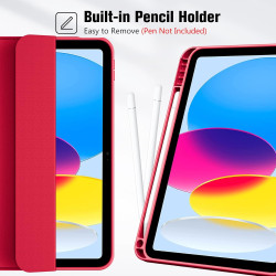 ProCase Coque pour iPad (A16) 11ème Génération 11" 2025 / iPad 10ème Génération 10,9" 2022 - avec Porte-Stylet, Arrière Souple e