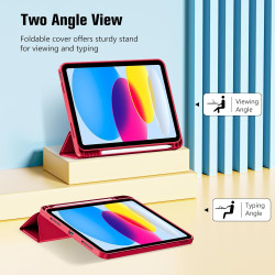 ProCase Coque pour iPad (A16) 11ème Génération 11" 2025 / iPad 10ème Génération 10,9" 2022 - avec Porte-Stylet, Arrière Souple e
