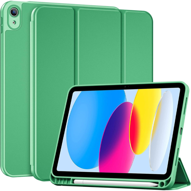 ProCase Coque pour iPad (A16) 11ème Génération 11" 2025 / iPad 10ème Génération 10,9" 2022 - avec Porte-Stylet, Arrière Souple e