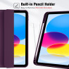 ProCase Coque pour iPad (A16) 11ème Génération 11" 2025 / iPad 10ème Génération 10,9" 2022 - avec Porte-Stylet, Arrière Souple e