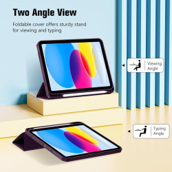 ProCase Coque pour iPad (A16) 11ème Génération 11" 2025 / iPad 10ème Génération 10,9" 2022 - avec Porte-Stylet, Arrière Souple e