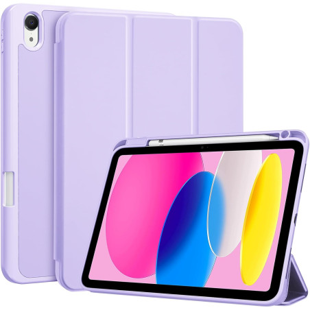 ProCase Coque pour iPad (A16) 11ème Génération 11" 2025 / iPad 10ème Génération 10,9" 2022 - avec Porte-Stylet, Arrière Souple e