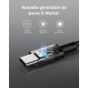 Anker Câble USB C vers USB C, 100W 333 Câble usb c Charge Rapide, pour iPhone 16/15/16 Pro Max/16 Plus/15 Plus MacBook Pro 2024,