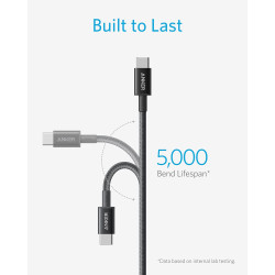 Anker Câble USB C vers USB C, 100W 333 lot de 2 Câble usb c Charge Rapide, pour iPhone 17/17Pro/17Plus/16/ 15ProMax MacBook Pro 