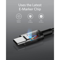 Anker Câble USB C vers USB C, 100W 333 Câble usb c Charge Rapide, pour iPhone 17/16/15Pro/17Plus/17ProMax MacBook Pro 2024, iPad