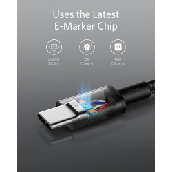 Anker Câble USB C vers USB C, 100W Câble de Charge usb c, 2 pack, pour iPhone 17/16/17 Pro/17 Plus/17 ProMax, MacBook Pro/Air, i