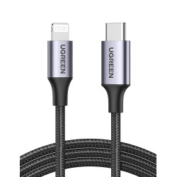 Uvert câble lightning vers usb c mfi certifié nylon tressé chargeur iphone rapide compatible avec iphone 14 plus pro max 13 12 1
