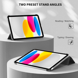 EasyAcc Coque pour iPad A16 11ème 2025 11 Pouces/iPad 10ème Génération 10,9 Pouces 2022, Ultra Fin Étui de Protection Translucid