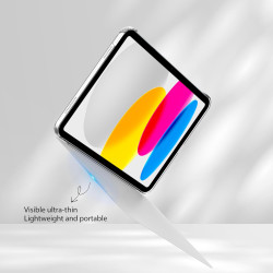 EasyAcc Coque pour iPad A16 11ème 2025 11 Pouces/iPad 10ème Génération 10,9 Pouces 2022, Ultra Fin Étui de Protection Translucid