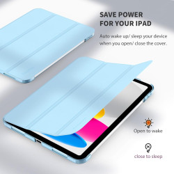 EasyAcc Coque pour iPad A16 11ème 2025 11 Pouces/iPad 10ème Génération 10,9 Pouces 2022, Ultra Fin Étui de Protection Translucid