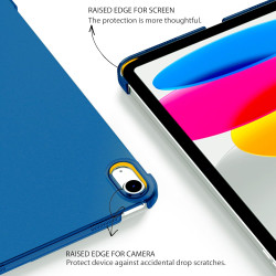EasyAcc Coque pour iPad 10ème Génération 10,9 Pouces 2022(A2696/A2757/A2777), Ultra Fin Étui de Protection Translucide Mat avec 