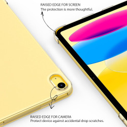 EasyAcc Coque pour iPad A16 11ème 2025 11 Pouces/iPad 10ème Génération 10,9 Pouces 2022, Ultra Fin Étui de Protection Translucid