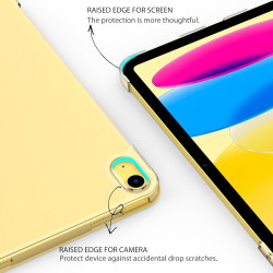 EasyAcc Coque pour iPad A16 11ème 2025 11 Pouces/iPad 10ème Génération 10,9 Pouces 2022, Ultra Fin Étui de Protection Translucid