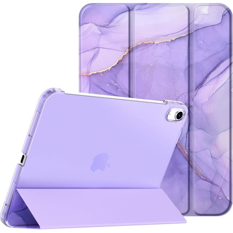 EasyAcc Coque pour iPad A16 11ème 2025 11 Pouces/iPad 10ème Génération 10,9 Pouces 2022, Ultra Fin Étui de Protection Translucid