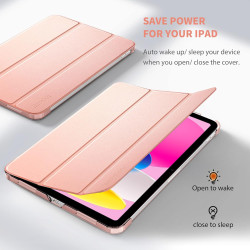 EasyAcc Coque pour iPad A16 11ème 2025 11 Pouces/iPad 10ème Génération 10,9 Pouces 2022, Ultra Fin Étui de Protection Translucid