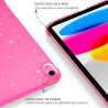 EasyAcc Coque pour iPad A16 11ème 2025 11 Pouces/iPad 10ème Génération 10,9 Pouces 2022, Ultra Fin Étui de Protection Translucid