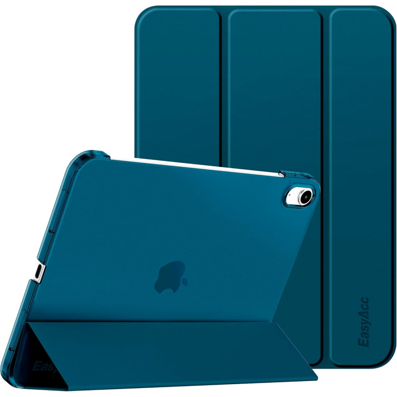 EasyAcc Coque pour iPad A16 11ème 2025 11 Pouces/iPad 10ème Génération 10,9 Pouces 2022, Ultra Fin Étui de Protection Translucid