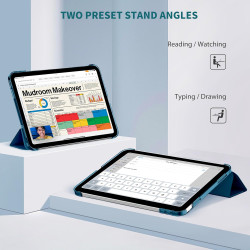 EasyAcc Coque pour iPad A16 11ème 2025 11 Pouces/iPad 10ème Génération 10,9 Pouces 2022, Ultra Fin Étui de Protection Translucid