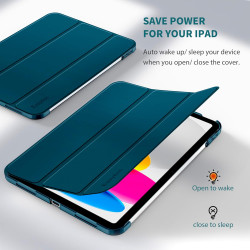 EasyAcc Coque pour iPad A16 11ème 2025 11 Pouces/iPad 10ème Génération 10,9 Pouces 2022, Ultra Fin Étui de Protection Translucid