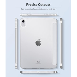 MoKo Coque pour iPad (A16) 11e Génération 11Pouces 2025, iPad 10e Gén 10,9" 2022, Étui avec Coque Arrière en TPU Souple à Rabat 