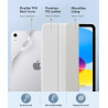 MoKo Coque pour iPad (A16) 11e Génération 11Pouces 2025, iPad 10e Gén 10,9" 2022,Étui avec Coque Arrière en TPU Souple à Rabat a