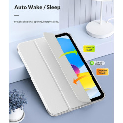 MoKo Coque pour iPad (A16) 11e Génération 11Pouces 2025, iPad 10e Gén 10,9" 2022,Étui avec Coque Arrière en TPU Souple à Rabat a