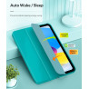 MoKo Coque pour iPad (A16) 11e Génération 11Pouces 2025, iPad 10e Gén 10,9" 2022, Étui avec Coque Arrière TPU Souple à Rabat, Su