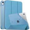MoKo Coque pour iPad (A16) 11e Gén 11" 2025, iPad 10e Gén 10,9" 2022, Étui avec Coque Arrière en TPU Souple à Rabat avec Support