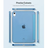 MoKo Coque pour iPad (A16) 11e Gén 11" 2025, iPad 10e Gén 10,9" 2022, Étui avec Coque Arrière en TPU Souple à Rabat avec Support