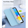 MoKo Coque pour iPad (A16) 11e Gén 11" 2025, iPad 10e Gén 10,9" 2022, Étui avec Coque Arrière en TPU Souple à Rabat avec Support