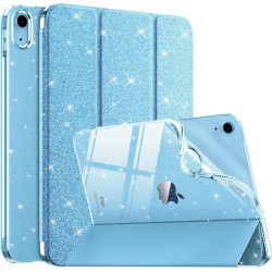 MoKo Coque pour iPad (A16) 11e Génération 11 Pouces 2025/iPad 10e Gén 10,9" 2022, Étui Scintillant, Housse avec Coque Arrière en