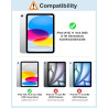 MoKo Coque pour iPad (A16) 11e Génération 11 Pouces 2025/iPad 10e Gén 10,9" 2022, Étui Scintillant, Housse avec Coque Arrière en