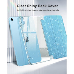 MoKo Coque pour iPad (A16) 11e Génération 11 Pouces 2025/iPad 10e Gén 10,9" 2022, Étui Scintillant, Housse avec Coque Arrière en