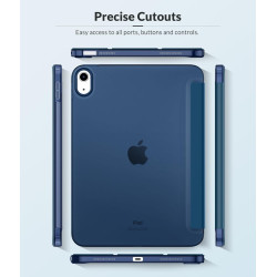MoKo Coque pour iPad (A16) 11e Gén 11" 2025, iPad 10e Gén 10,9" 2022, Étui avec Coque Arrière en TPU Souple à Rabat avec Support