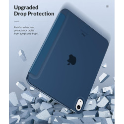 MoKo Coque pour iPad (A16) 11e Gén 11" 2025, iPad 10e Gén 10,9" 2022, Étui avec Coque Arrière en TPU Souple à Rabat avec Support