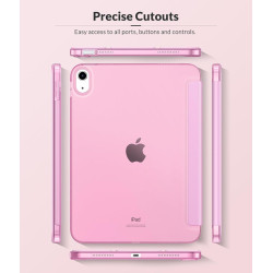 MoKo Coque pour iPad (A16) 11e Gén 11" 2025, iPad 10e Gén 10,9" 2022, Étui avec Coque Arrière en TPU Souple à Rabat avec Support