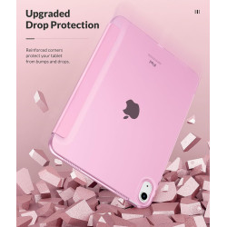MoKo Coque pour iPad (A16) 11e Gén 11" 2025, iPad 10e Gén 10,9" 2022, Étui avec Coque Arrière en TPU Souple à Rabat avec Support