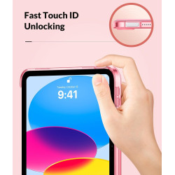 MoKo Coque pour iPad (A16) 11e Gén 11Pouces 2025, iPad 10e Gén 10,9" 2022,Étui avec Coque Arrière en TPU Souple à Rabat avec Sup