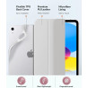 MoKo Coque pour iPad (A16) 11e Génération 11Pouces 2025, iPad 10e Gén 10,9" 2022, Étui avec Coque Arrière en TPU Souple à Rabat 