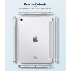 MoKo Coque pour iPad (A16) 11e Génération 11Pouces 2025, iPad 10e Gén 10,9" 2022, Étui avec Coque Arrière en TPU Souple à Rabat 