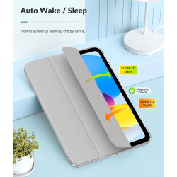 MoKo Coque pour iPad (A16) 11e Génération 11Pouces 2025, iPad 10e Gén 10,9" 2022, Étui avec Coque Arrière en TPU Souple à Rabat 