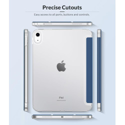 MoKo Coque pour iPad (A16) 11e Génération 11Pouces 2025, iPad 10e Gén 10,9" 2022, Étui avec Coque Arrière en TPU Souple à Rabat 