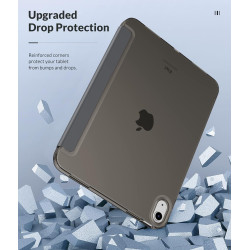 MoKo Coque pour iPad (A16) 11e Gén 11" 2025, iPad 10e Gén 10,9" 2022, Étui avec Coque Arrière en TPU Souple à Rabat avec Support