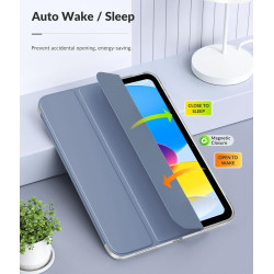 MoKo Coque pour iPad (A16) 11e Gén 11" 2025, iPad 10e Gén 10,9" 2022, Étui avec Coque Arrière en TPU Souple à Rabat avec Support