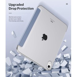 MoKo Coque pour iPad (A16) 11e Gén 11" 2025, iPad 10e Gén 10,9" 2022, Étui avec Coque Arrière en TPU Souple à Rabat avec Support