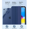 MoKo Coque pour iPad (A16) 11e Génération 11Pouces 2025, iPad 10e Gén 10,9" 2022, Étui avec Coque Arrière en TPU Souple à Rabat 